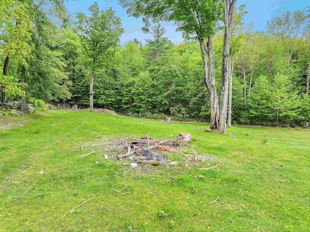 245-247 Danville Rd, Fremont, NH 03044 - view of grassy yard featuring a wooded view