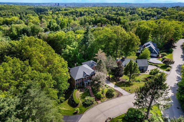 373 Whitford St, Manchester, NH 03104 - bird's eye view of a heavily wooded area