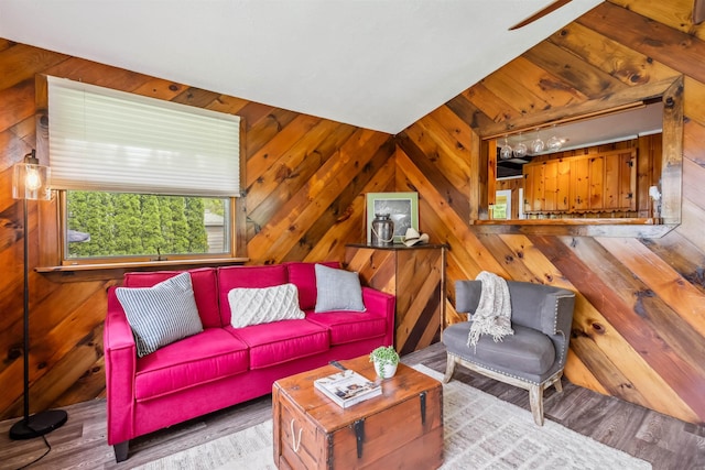 3-5 Cross St, Windham, NH 03087 - living room featuring wood finished floors and wood walls