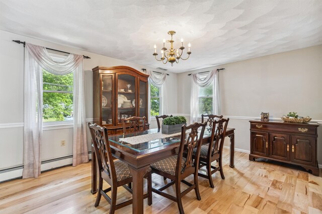 24 Theresa Ave, Salem, NH 03079 - dining area with a chandelier and light wood-style flooring