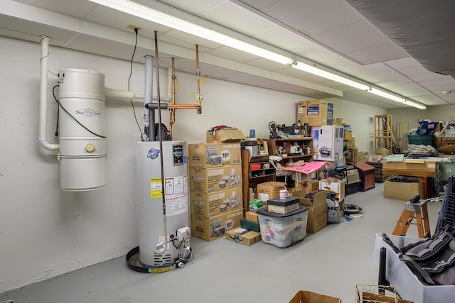 3 Playhouse Cir, Hampton, NH 03842 - below grade area featuring gas water heater and a central vacuum unit