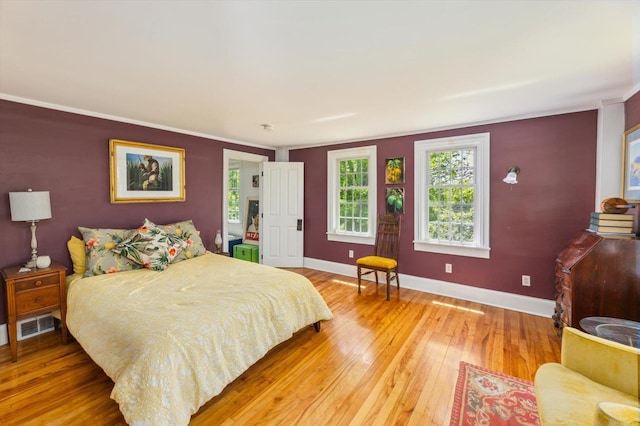 236 Main St, Jaffrey, NH 03452 - bedroom with hardwood / wood-style floors, baseboards, and ornamental molding