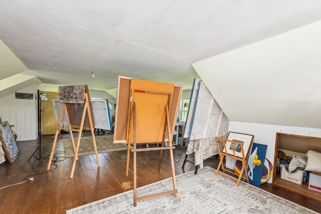 236 Main St, Jaffrey, NH 03452 - additional living space featuring hardwood / wood-style floors and vaulted ceiling