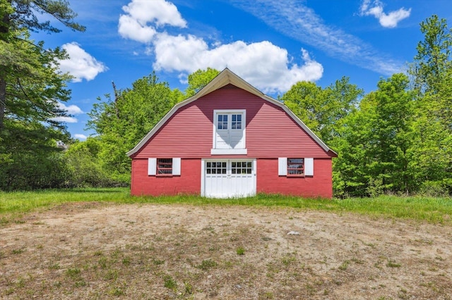 236 Main St, Jaffrey, NH 03452 - view of property exterior with a barn, a gambrel roof, and an outdoor structure