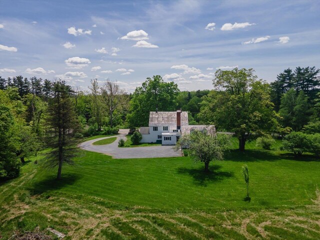 236 Main St, Jaffrey, NH 03452 - view of green lawn with a forest view