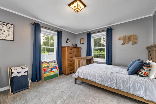 6 Cherry St, Concord, NH 03301 - bedroom with multiple windows, crown molding, and carpet