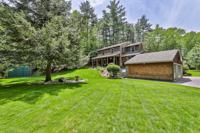 56 Averill Rd, Brookline, NH 03033 - view of green lawn featuring an outdoor structure