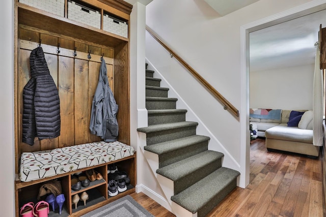 56 Averill Rd, Brookline, NH 03033 - mudroom featuring hardwood / wood-style flooring