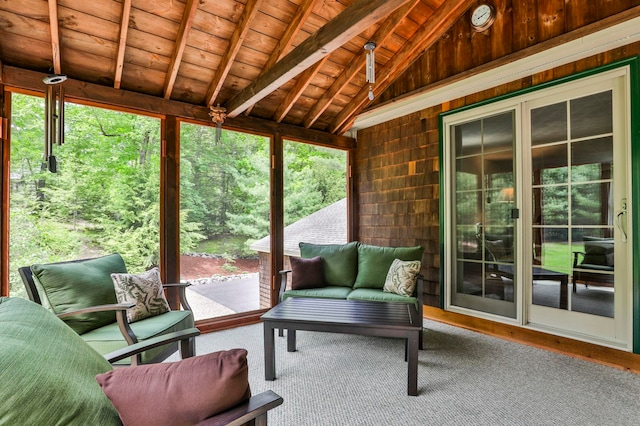 56 Averill Rd, Brookline, NH 03033 - sunroom featuring outdoor lounge area