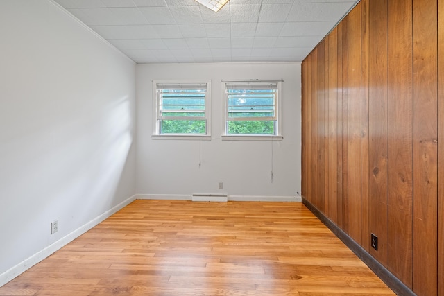 5 Dogford Rd, Hanover, NH 03750 - unfurnished room featuring light wood-type flooring, baseboards, and wood walls