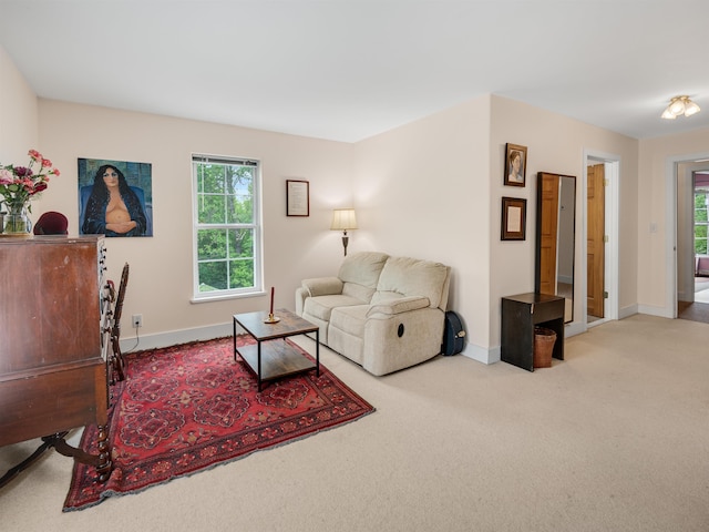 1851 York Street Ext, Poultney, VT 05764 - living room featuring healthy amount of natural light, carpet, and baseboards
