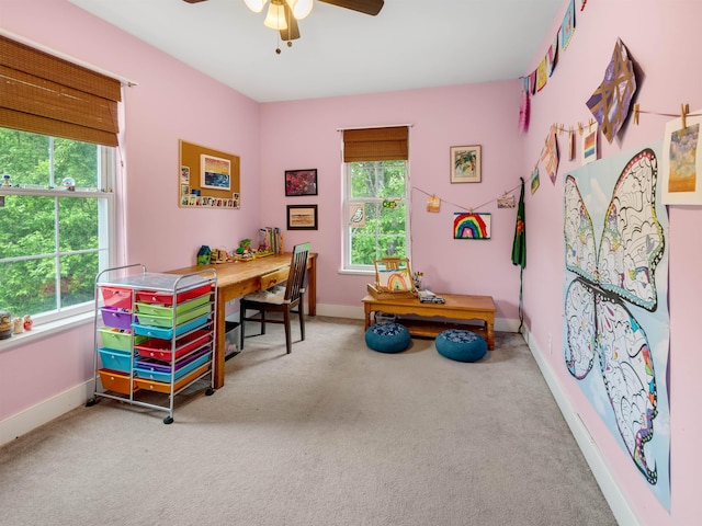 1851 York Street Ext, Poultney, VT 05764 - carpeted office space with ceiling fan and baseboards