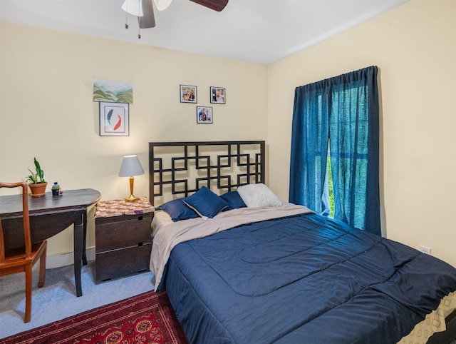 1851 York Street Ext, Poultney, VT 05764 - carpeted bedroom featuring a ceiling fan
