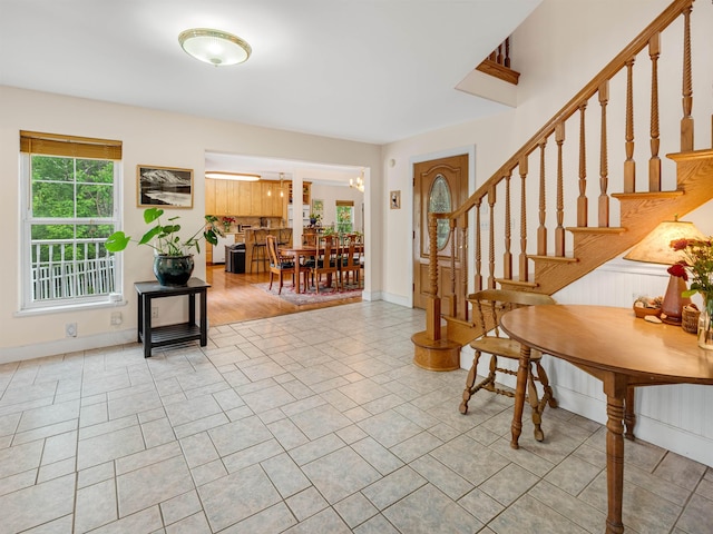 1851 York Street Ext, Poultney, VT 05764 - entryway featuring stairway and light tile patterned flooring