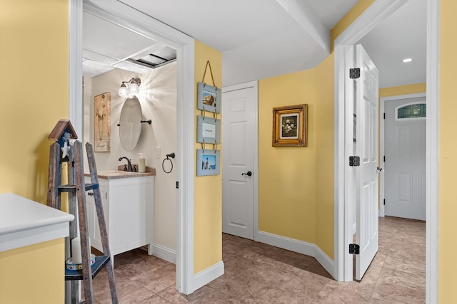 165 Tanglewood Dr, Colchester, VT 05546 - corridor featuring baseboards