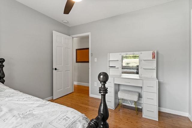 165 Tanglewood Dr, Colchester, VT 05546 - bedroom featuring wood finished floors, baseboards, and a ceiling fan