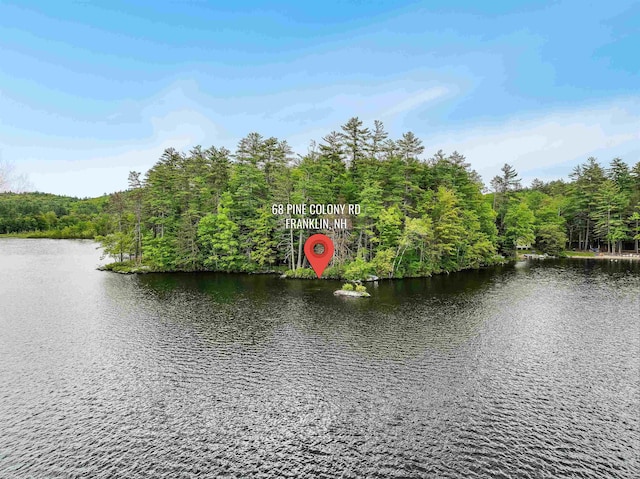 68 Pine Colony Rd, Franklin, NH 03235 - water view featuring a forest