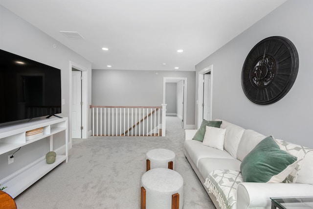148 County Rd, Amherst, NH 03055 - carpeted living room with recessed lighting and baseboards