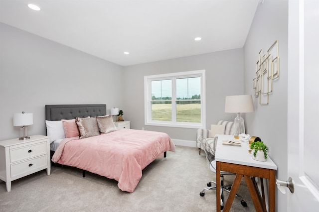 148 County Rd, Amherst, NH 03055 - bedroom with light carpet, recessed lighting, and baseboards