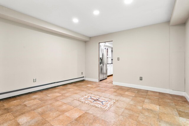 28 Olde Lantern Rd, Bedford, NH 03110 - unfurnished room featuring baseboard heating, recessed lighting, and baseboards