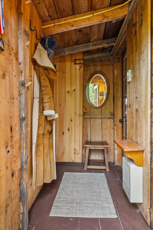 138 Miller Dr, Nelson, NH 03457 - mudroom with wooden ceiling