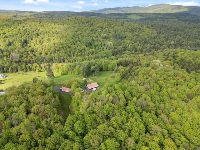 122 Wallace Rd, Northfield, VT 05663 - aerial overview of property's location featuring a heavily wooded area and mountains