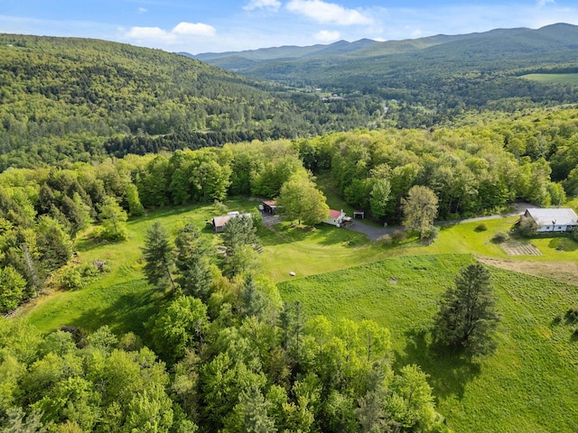 122 Wallace Rd, Northfield, VT 05663 - view of property location with a forest, mountains, and rural landscape