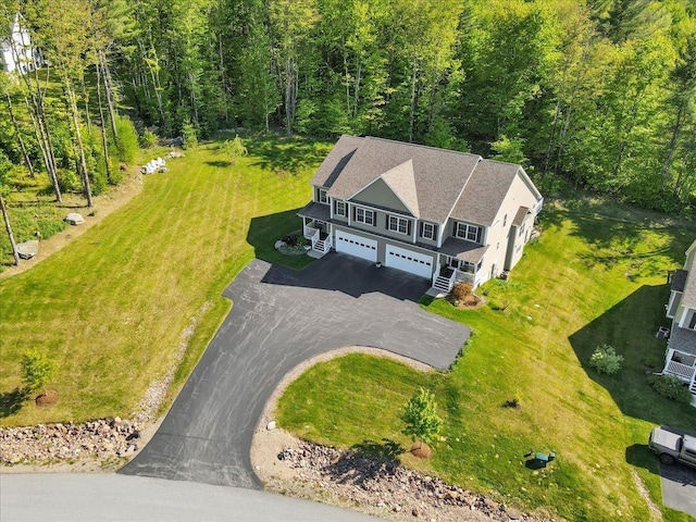 28A Black Walnut Ln Unit A, Jericho, VT 05465 - view from above of property with a forest
