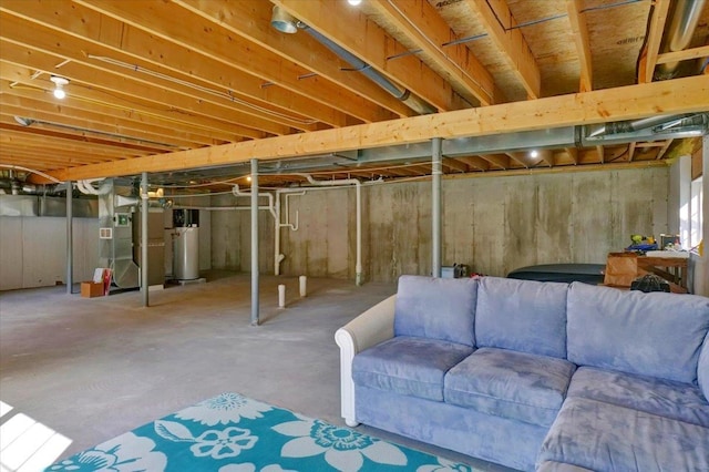 28A Black Walnut Ln Unit A, Jericho, VT 05465 - unfinished basement with heating unit and gas water heater