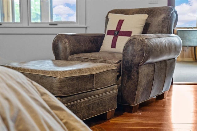 1444 Upper Hollow Rd, Stowe, VT 05672 - sitting room featuring wood finished floors and plenty of natural light