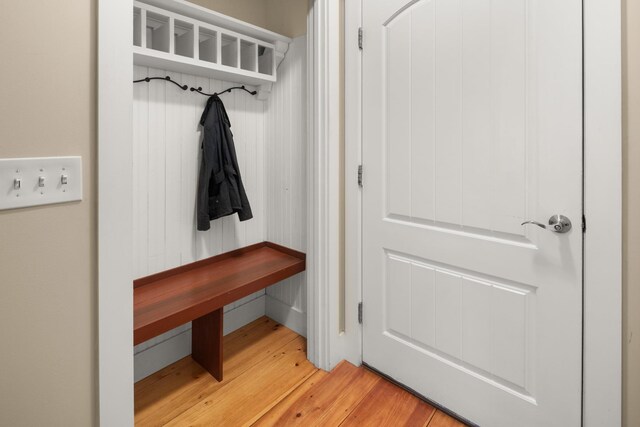 456 Thomas Ln, Stowe, VT 05672 - mudroom with light wood-style flooring