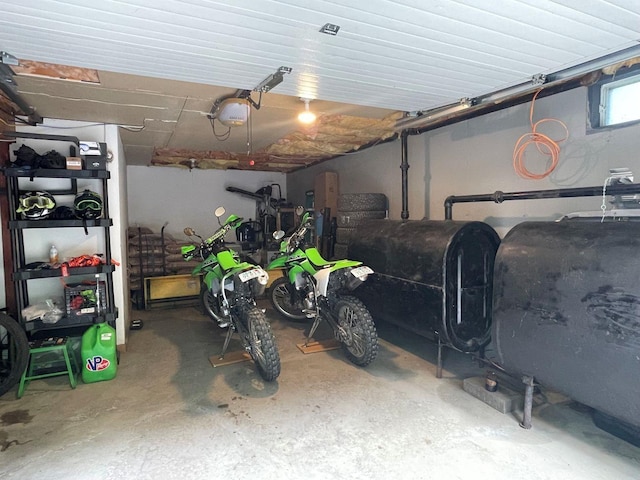 139 Rice Brook Dr, Stoddard, NH 03464 - garage with oil tank