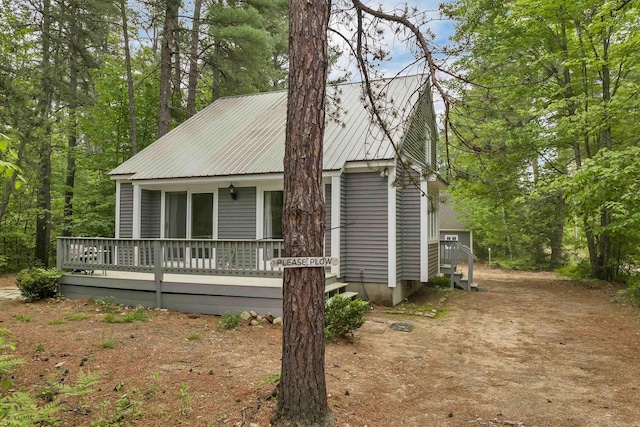 72 Mather Rd, Tamworth, NH 03886 - view of front of house featuring metal roof