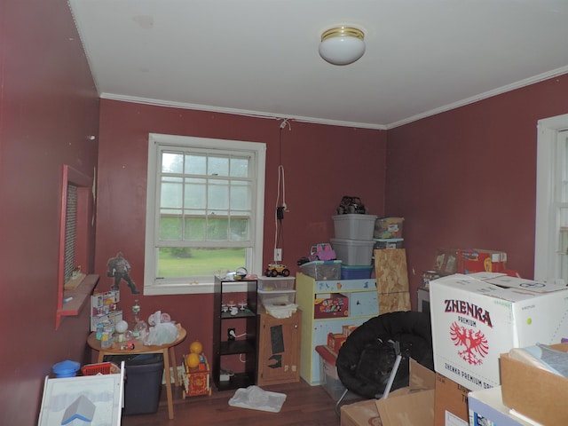 126 Fisher Rd, Deering, NH 03244 - office featuring wood finished floors and ornamental molding
