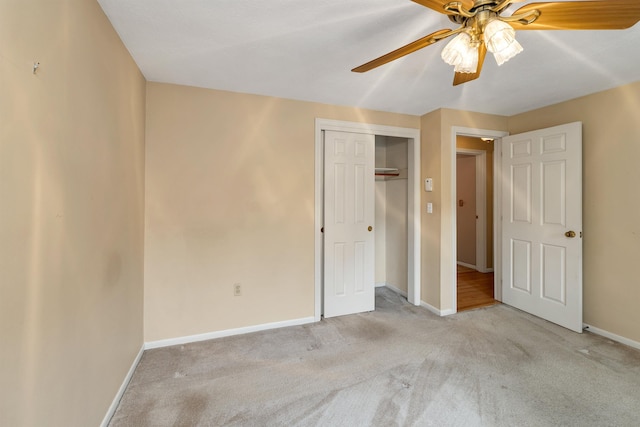 1 Pepperell Cir, Nashua, NH 03062 - unfurnished bedroom with carpet, baseboards, a closet, and a ceiling fan