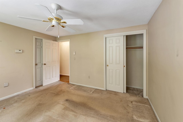 1 Pepperell Cir, Nashua, NH 03062 - unfurnished bedroom with carpet, baseboards, a closet, and ceiling fan