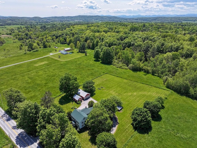 358 S Main St, Whiting, VT 05778 - aerial view of sparsely populated area with a heavily wooded area