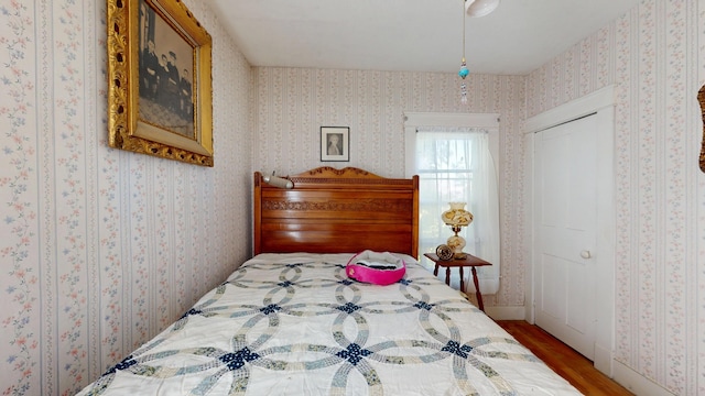 358 S Main St, Whiting, VT 05778 - bedroom featuring wood finished floors