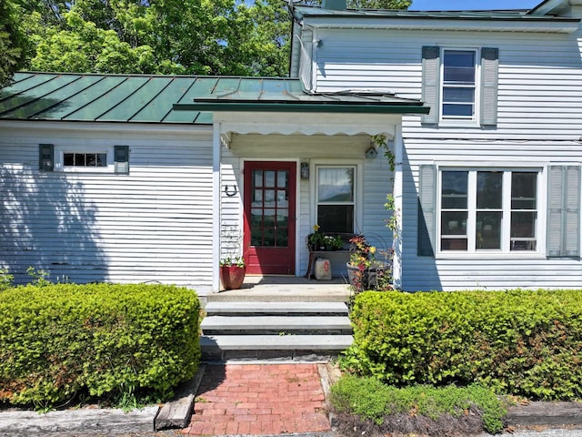 358 S Main St, Whiting, VT 05778 - entrance to property with a standing seam roof and metal roof