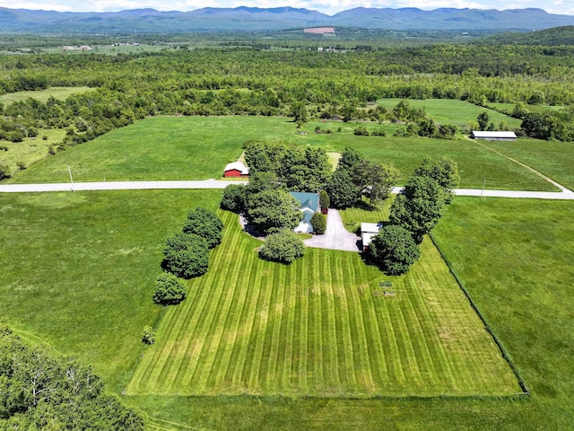 358 S Main St, Whiting, VT 05778 - aerial view of sparsely populated area featuring mountains