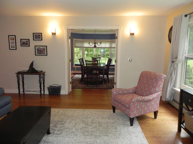 1782 Old Creamery Rd, Williston, VT 05495 - living room featuring wood finished floors