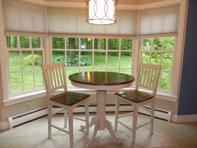 1782 Old Creamery Rd, Williston, VT 05495 - dining room with baseboards and tile patterned flooring