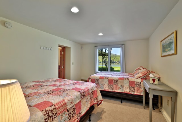 775 E Lake Rd, Ludlow, VT 05149 - carpeted bedroom featuring recessed lighting