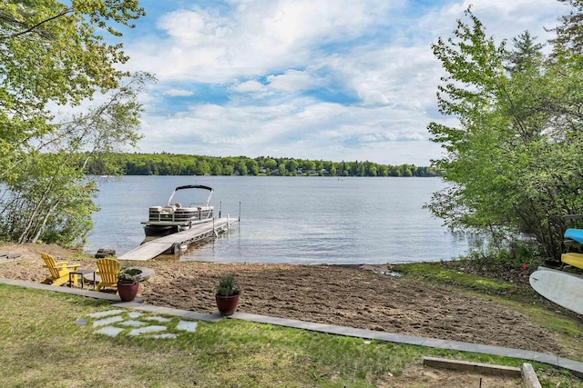 22 Shore Dr, Middleton, NH 03887 - dock area with a water view