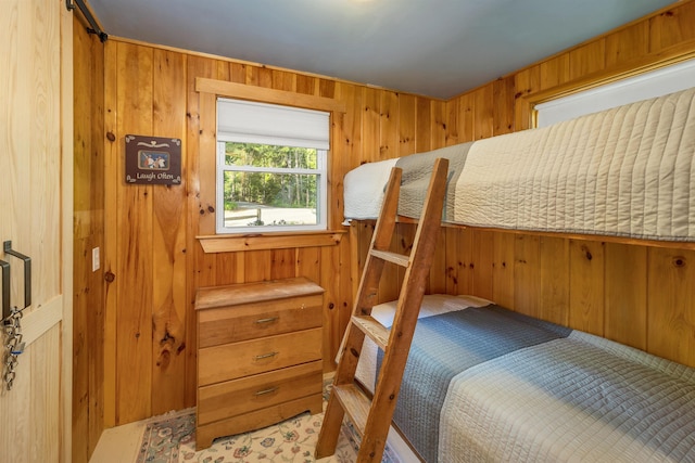 22 Shore Dr, Middleton, NH 03887 - bedroom featuring wooden walls
