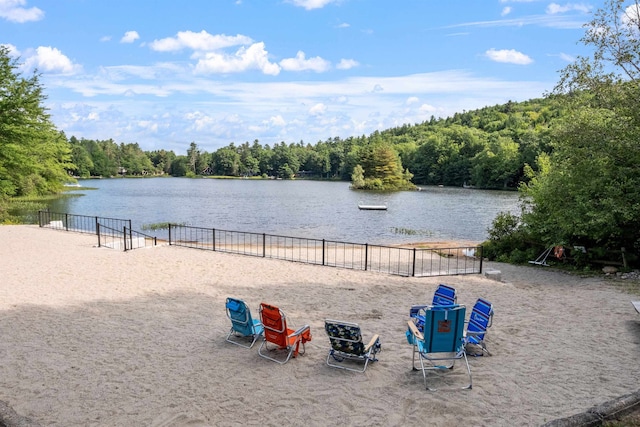 25 Hilltop Dr, Newbury, NH 03255 - water view with a heavily wooded area