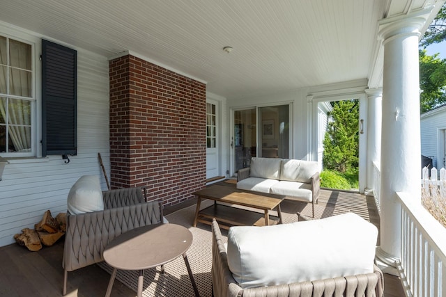 79 Silver St, Dover, NH 03820 - view of patio featuring an outdoor hangout area