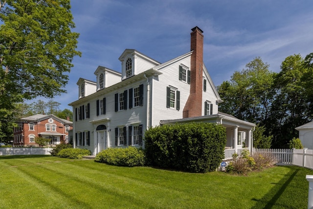 79 Silver St, Dover, NH 03820 - back of property with a chimney
