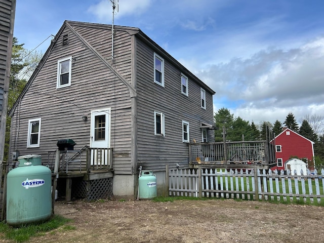 348 Ridge Rd, Northwood, NH 03261 - view of home's exterior featuring a deck