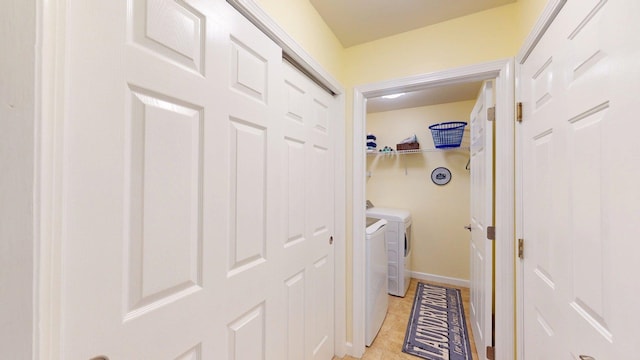 4 Bow Center Rd Unit B-3, Bow, NH 03304 - washroom featuring separate washer and dryer and baseboards